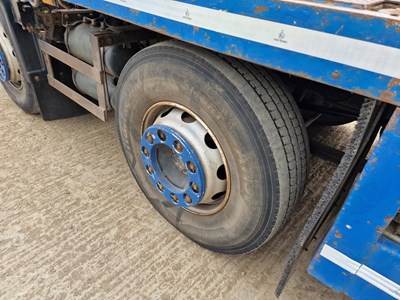 Lot 108 - 2008 DAF CF85.360E 8x2 Rear Lift Beavertail Plant Lorry, Andover Body, Rear Steer, Hydraulic Flip Toe Ramps, Winch, Manual Gear Box (Reg. Docs. & Plating Certificate Available, Tested 03/24)