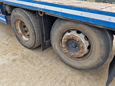 Lot 108 - 2008 DAF CF85.360E 8x2 Rear Lift Beavertail Plant Lorry, Andover Body, Rear Steer, Hydraulic Flip Toe Ramps, Winch, Manual Gear Box (Reg. Docs. & Plating Certificate Available, Tested 03/24)