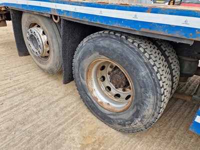 Lot 108 - 2008 DAF CF85.360E 8x2 Rear Lift Beavertail Plant Lorry, Andover Body, Rear Steer, Hydraulic Flip Toe Ramps, Winch, Manual Gear Box (Reg. Docs. & Plating Certificate Available, Tested 03/24)