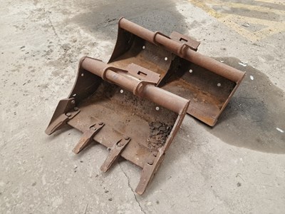 Lot 33" Grading, 24" Digging Bucket 40mm Harford Hitch to suit 4-6 Ton Excavator