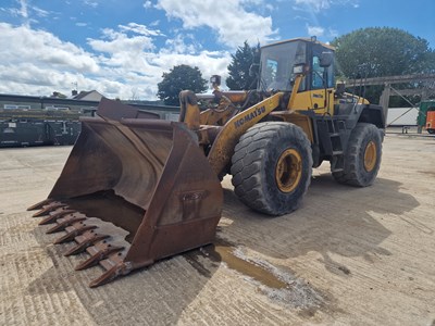 Lot 2003 Komatsu WA470-5H Wheeled Loader, Reverse Camera, WLI, Auto Lube, A/C (Reg. Docs. Available)