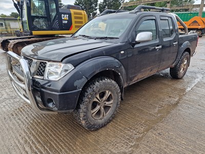 Lot 2007 Nissan Navara 4WD Crew Cab Pick Up, 6 Speed, Sat Nav, Reverse Camera, Full Leather, Heated Electric Seats, Bluetooth, Cruise Control, A/C (Reg. Docs. Available)