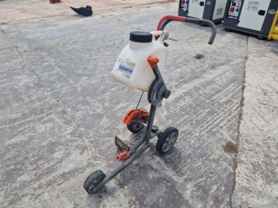 Lot 2011 Husqvarna Petrol Quick Cut Saw Trolley