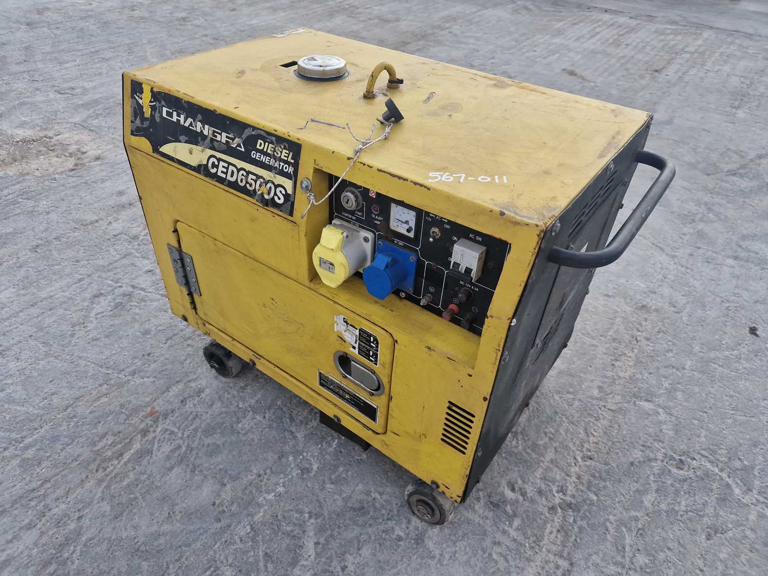 Lot Changfa CED6500S 6.5KvA Diesel Generator