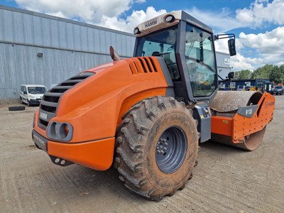Lot 318 - 2018 Hamm H13i Single Drum Vibrating Roller, Padfoot Shells