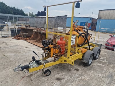 Lot Twin Axle Tac Coat Sprayer Trayer