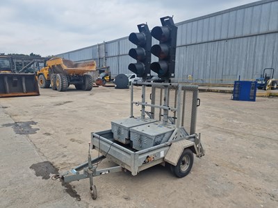 Lot Conway Single Axle Traffic Light Trailer, 2 Way Traffic Light System