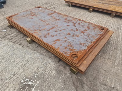 Lot 8' x 4' x 20mm Steel Road Plates (6 of)