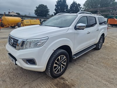 Lot 2019 Nissan Navara 4WD Crew Cab Pick Up, Auto, Sat Nav, 360 Cameras, Parking Sensors, Full Leather, Electric Heated Seats, Bluetooth, Cruise Control, Climate Control, Canopy (Reg. Docs. Available)