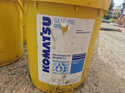 Lot Selection of Komatsu Oils (4 of)