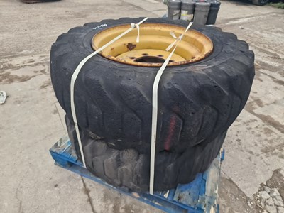 Lot Good Year 15.5-25 Tyre & Rim (2 of)