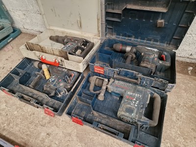 Lot Bosch SDS Hammer Drills (4 of)(No Power Lead)