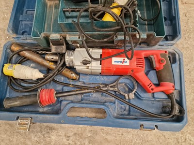 Lot Makita 110Volt Hammer Drill, Marcrist 110Volt Core Drill (2 of)