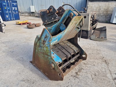 Lot Hawkfawk Crushing Bucket 65mm Pin to suit 13 Ton Excavator