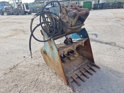 Lot Hawkfawk Crushing Bucket 65mm Pin to suit 13 Ton Excavator