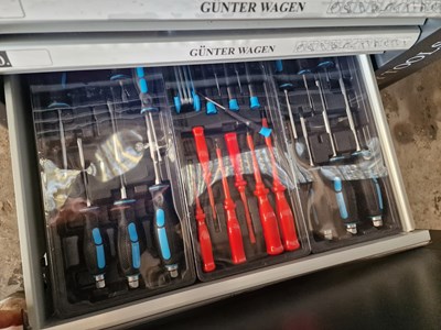 Lot 65 - Unused Germany Tools Gunterwagen 6 Drawer Tool Trolley complete with 159 Piece Tool Set