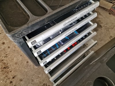 Lot 65 - Unused Germany Tools Gunterwagen 6 Drawer Tool Trolley complete with 159 Piece Tool Set