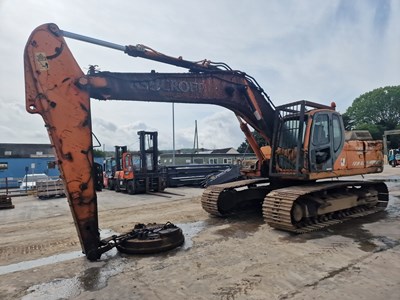 Lot 223 - 2007 Doosan DX300LC 800mm Steel Tracks, CV, Electro Magnet, Demo Cage, A/C