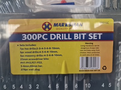 Lot 40 - Marksman 300Pcs Drill Bit Set (2 of)