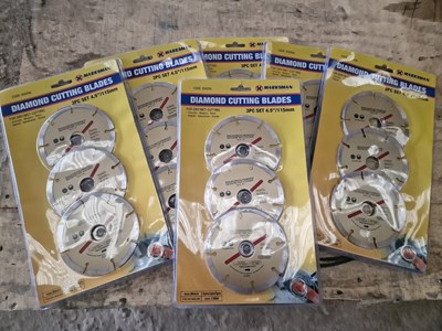 Lot 41 - Marksman 3Pcs 4.5" Diamond Cutting Disc (6 of)