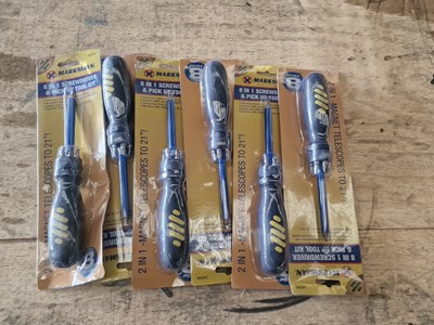 Lot 46 - Marksman 8 in 1 Screwdriver & Pick Up Tool (6 of)