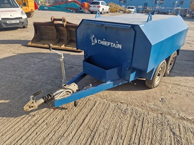 Lot 87 - Cheiftain 2000Litre Twin Axle Bunded Fuel Bowser, 12Volt Pump