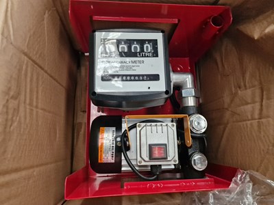 Lot 386 - AC60-M Electric Diesel Transfer Pump, Flow Meter, Nozzle