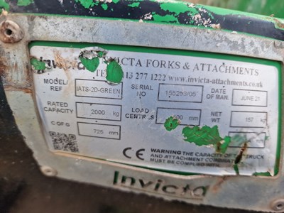 Lot 443 - 2021 Invicta 2000Kg Skip to suit Forklift