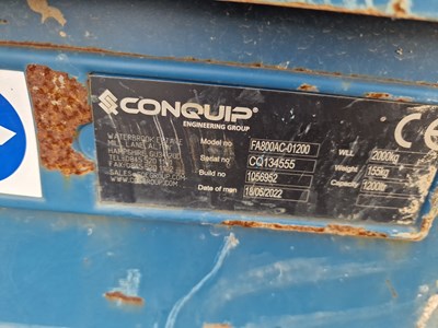 Lot 643 - 2022 Conquip 2000Kg Skip to suit Forklift