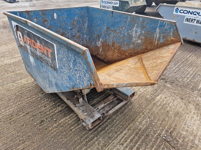 Lot 647 - 2021 Conquip 2000Kg Tipping Skip to suit Forklift