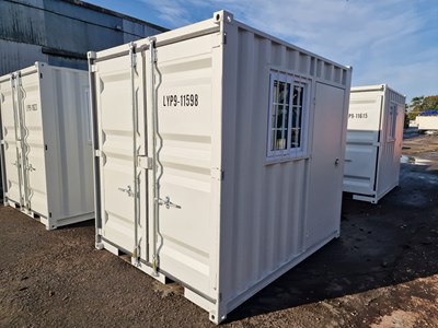 Lot 302 - Unused 9' Container, Side Door & Window