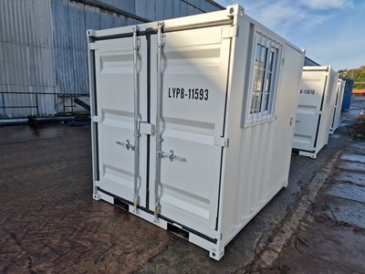 Lot 284 - Unused 8' Container, Side Door & Window