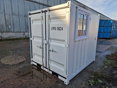 Lot 285 - Unused 8' Container, Side Door & Window