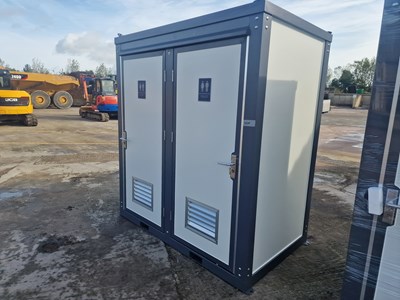 Lot 290 - Unused Bastone Double Toilet Block, with Sink, 240Volt (215cm x 130cm x 236cm)