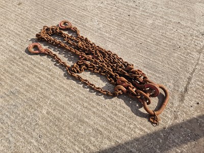 Lot 489 - 4 Leg Lifting Chains with Adjusters