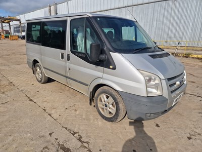 Lot 79 - 2011 Ford Transit Tourneo 6 Speed 9 Seater Mini Bus, Side Doors, A/C