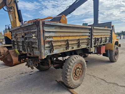 Lot 677 - Bedford TK 4x4 Drop Side Flat Bed Lorry (Non Runner)