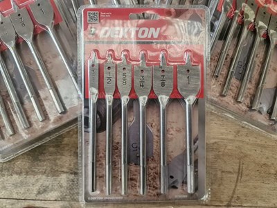 Lot 369 - Dexton 6Pcs Flat Wood Drill Bit Set (6 of)