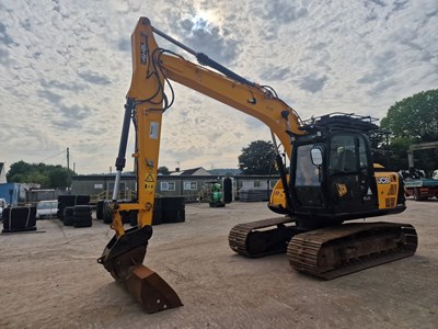 Lot 237 - 2018 JCB JS131LC 700mm Steel Tracks, VG, CV, Hill Hydraulic QH, Piped, Reverse Camera, A/C