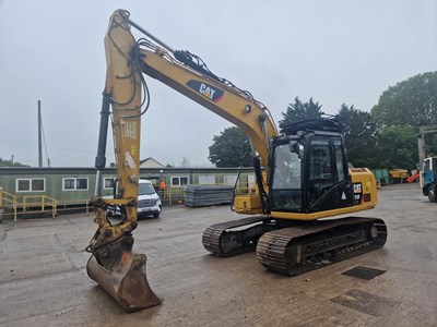 Lot 231 - 2018 CAT 313FLGC 700mm Steel Tracks, CV, Hydraulic QH, Piped, Reverse & Blind Spot Camera, A/C (EPA Compliant)