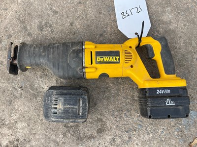 Lot 337 - Dewalt 24Volt Cordless Reciprocating Saw