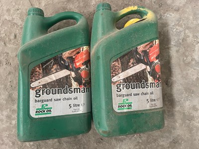 Lot 60 - Unused 5 Litre Groundsman Barguard Saw Chain Oil (2 of)