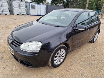 Lot 77 - 2007 Volkswagon Golf 1.9TDI, Cruise Control, A/C, Auto Lights (Category C Insurance Loss)