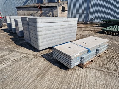 Lot 390 - 39 x Stakkbox Chambers & Lids (39 Chambers, 7 Lids) 2323mm Long, 740mm Wide, 150mm Deep