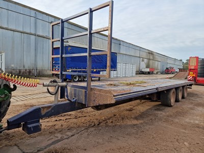 Lot 133A - 32" Tri Axle Draw Bar Bale Trailer, Air Brakes and Air Suspension