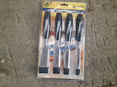 Lot 81 - Marksman 4Pcs Precision Wood Chisel Set