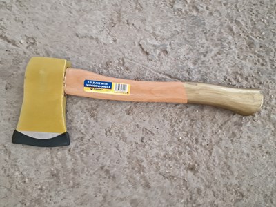 Lot 63 - Marksman 1½LB Fibreglass Axe With Golden Woodern Handle (2 of)