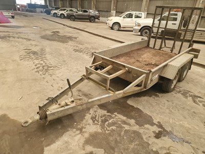 Lot Indespension 2.7 Ton Twin Axle Plant Trailer, Ramp