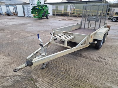 Lot 168 - Indespension 2.7 Ton Twin Axle Plant Trailer, Ramp