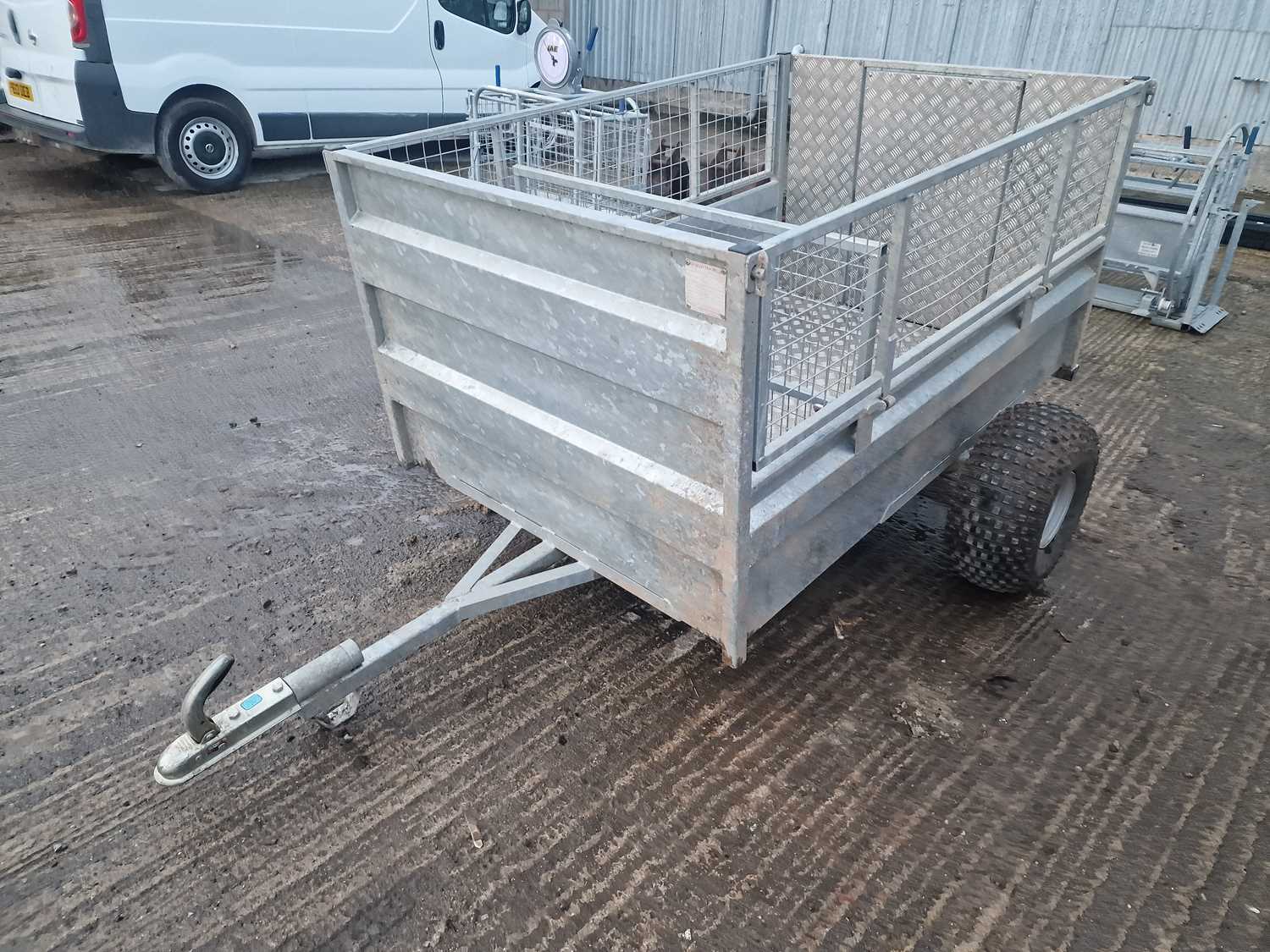 Lot 168 - Rob Astley 6x4 Single Axle Quad Trailer, Segregation Gate